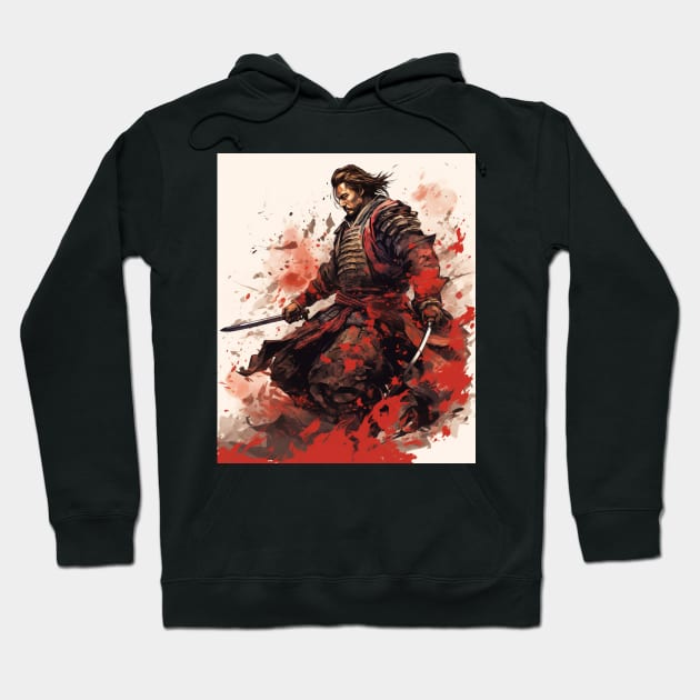 Japanese Art Samurai Vintage Fighter Retro Hoodie by Spit in my face PODCAST